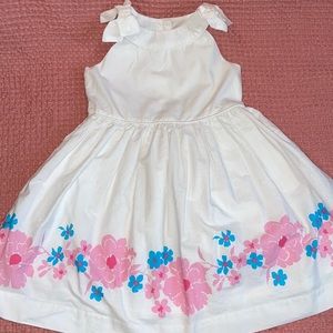 Janie and jack white dress size 3 with bows